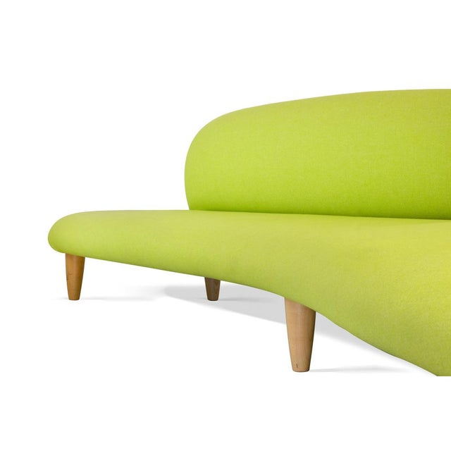 Freeform Sofa in Wood and Fabric by Isamu Noguchi, Vitra, Germany, 2002 For Sale - Image 6 of 7