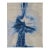 Modern Abstract "Blue Splash" Hand-Tufted Wool & Viscose Area Rug – Grey & Navy For Sale