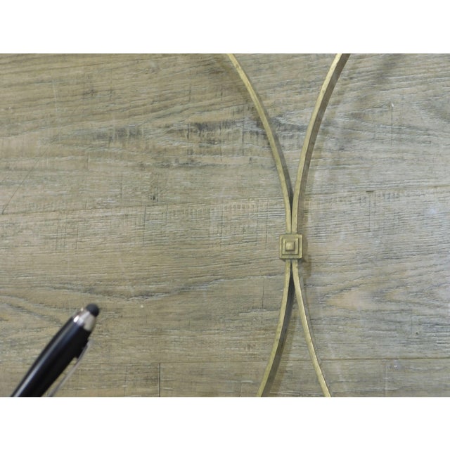 Vintage Brass Base Glass Top Coffee Table Chairish