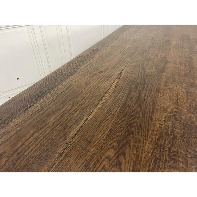 Vintage Monastery-Style Table in Oak, 1930s For Sale - Image 4 of 13