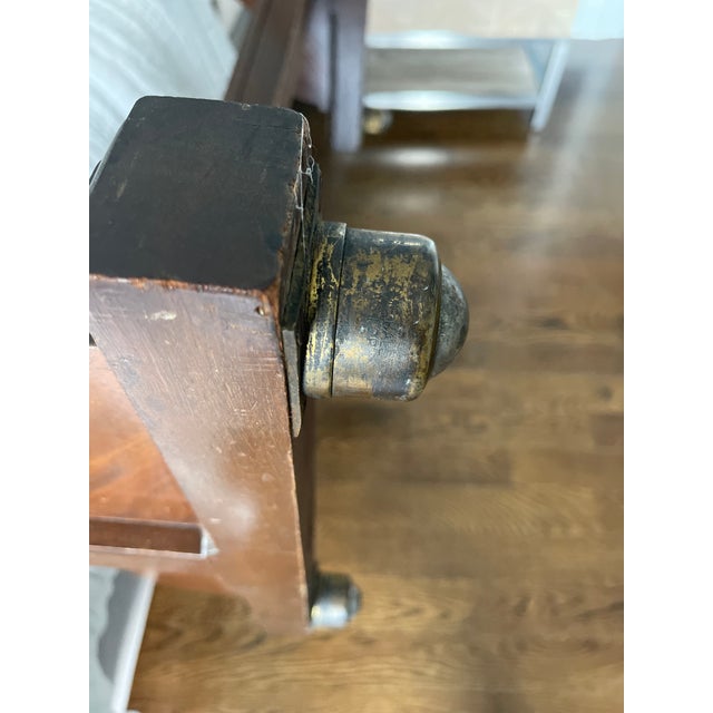 Late 19th Century Antique Wooden Cheval Floor Mirror Frame With Mirror ( Requires Assembly) For Sale - Image 12 of 18