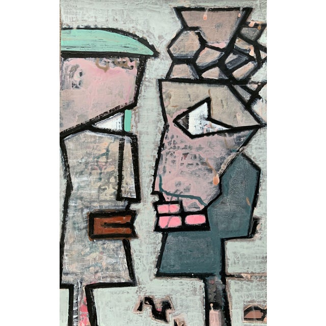 Daiga Freimane, Kiss, If You Kiss Her Mind, Her Border Will Follow, Mixed Media For Sale