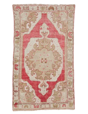 Washed Out Vintage Turkish Rug- 4′2″ × 6′11″