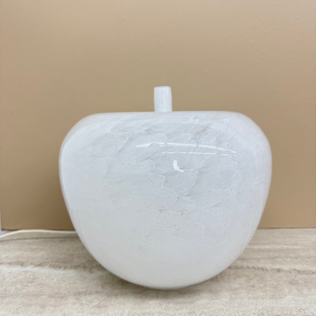 Vintage Glass Apple Table Lamp by Eickmeier, 1970s For Sale - Image 6 of 18