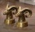 Mid 20th Century Pair of Vintage French Gilt Brass Ram Head Sculptures For Sale - Image 5 of 9