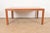 Mid-Century Modern Henredon Mid-Century Modern Burl Wood Parsons Dining Table, Newly Refinished For Sale - Image 3 of 12