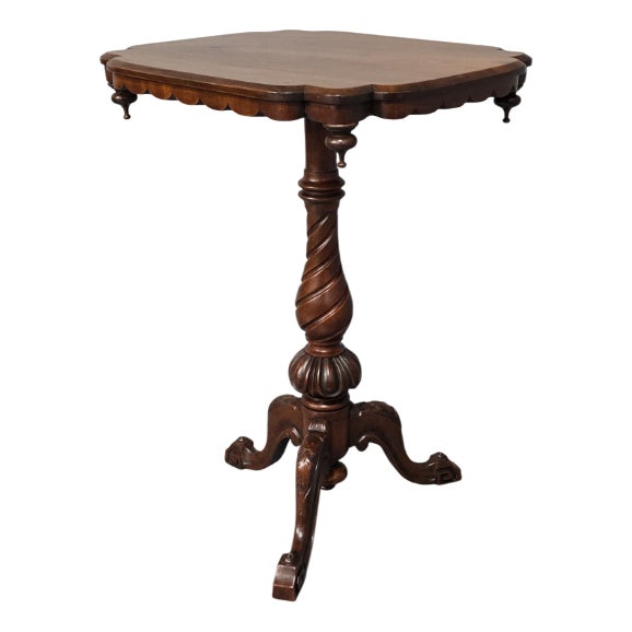 Mahogany Pedestal Table, 1880s For Sale