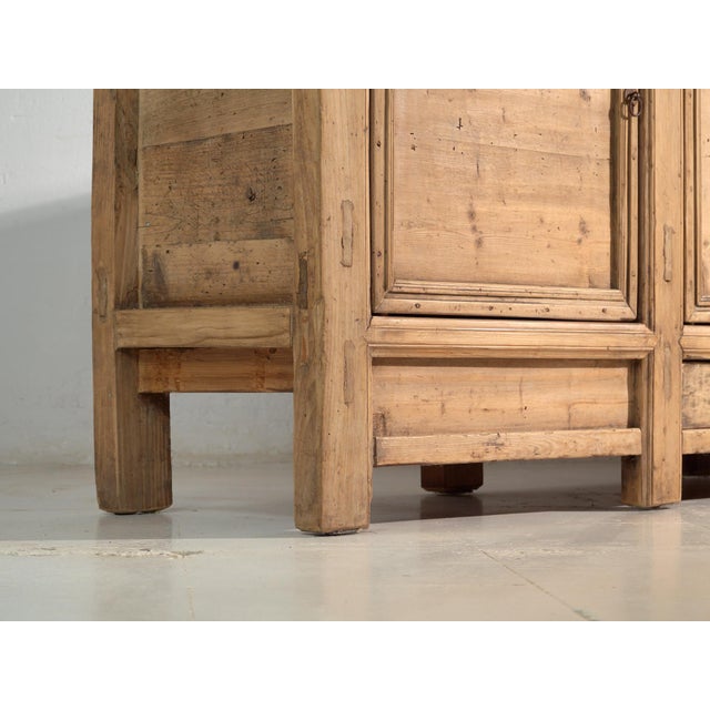 Rustic Large Sideboard with Three Doors, 1900s For Sale - Image 3 of 12