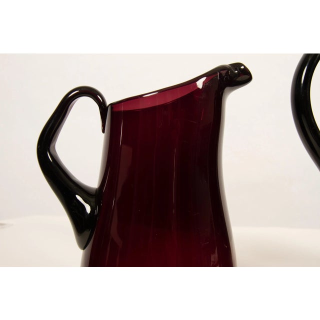 Glass Pitchers by Per Lütken for Holmegaard, 1950s, Set of 3 For Sale - Image 7 of 12