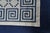 Textile VTG Blue & White Geometric Greek Key Cotton Flatweave Kilim Area Rug Carpet 6x9' For Sale - Image 7 of 8