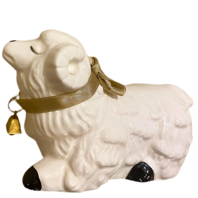 1980s Vintage Ram Ceramic Figure For Sale - Image 5 of 6