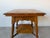 Antique French Farmhouse Turned Oak Wood Accent Table With Lower Shelf/ Sold For Sale - Image 11 of 12