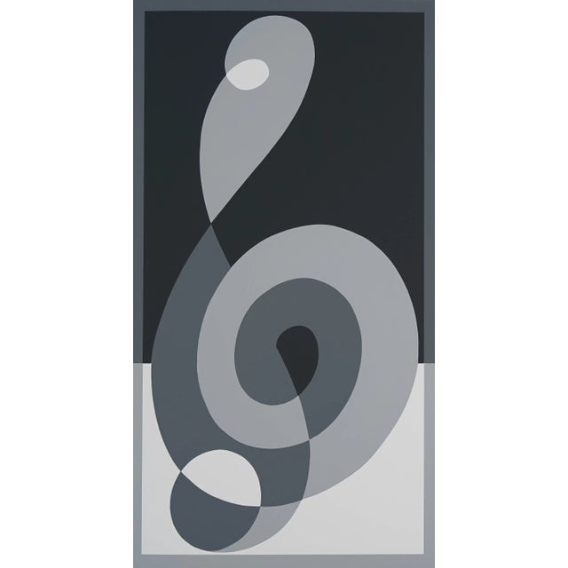 "Elaborated G-Clef" serigraph by Josef Albers from the monumental "Formulation : Articulation" published by Harry N....