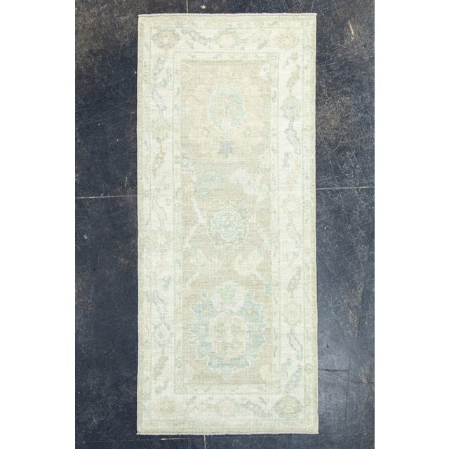 Terra Cotta Turkish Oushak Rug 2'2" x 5'2" #19843 For Sale - Image 8 of 8