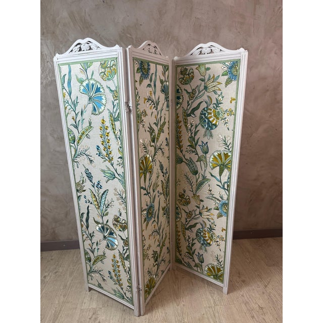 Antique Folding Screen, 1890s For Sale - Image 3 of 15