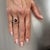 Natural Tourmaline Diamond Ring 7 14k W Gold 4.38 TCW Certified For Sale - Image 12 of 15