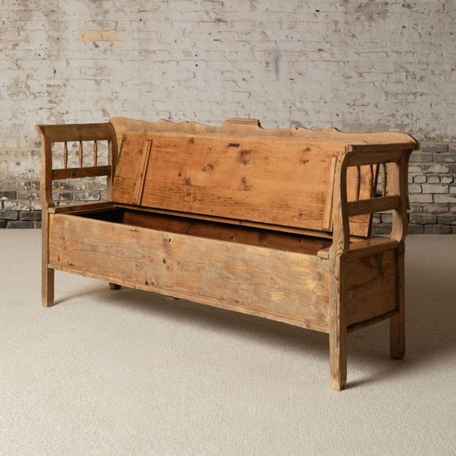 French 19th Century French Alsace Farm Bench For Sale - Image 3 of 12