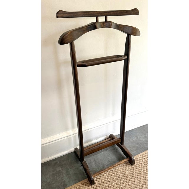 Rustic 1970s Wooden Butler Hanger Rack For Sale - Image 3 of 6