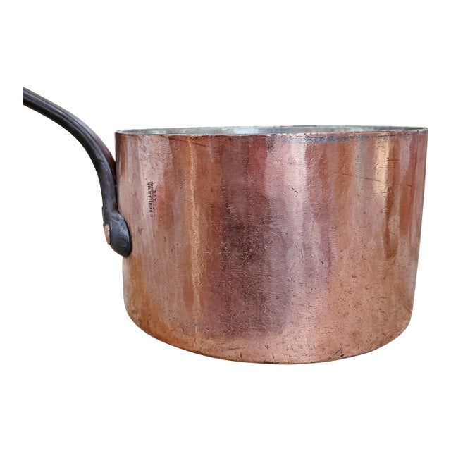 Huge Antique French Dehillerin Copper Pot For Sale
