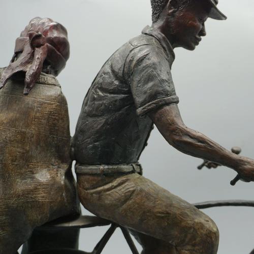 Louis Chanu, After the Market, Bronze For Sale - Image 4 of 14