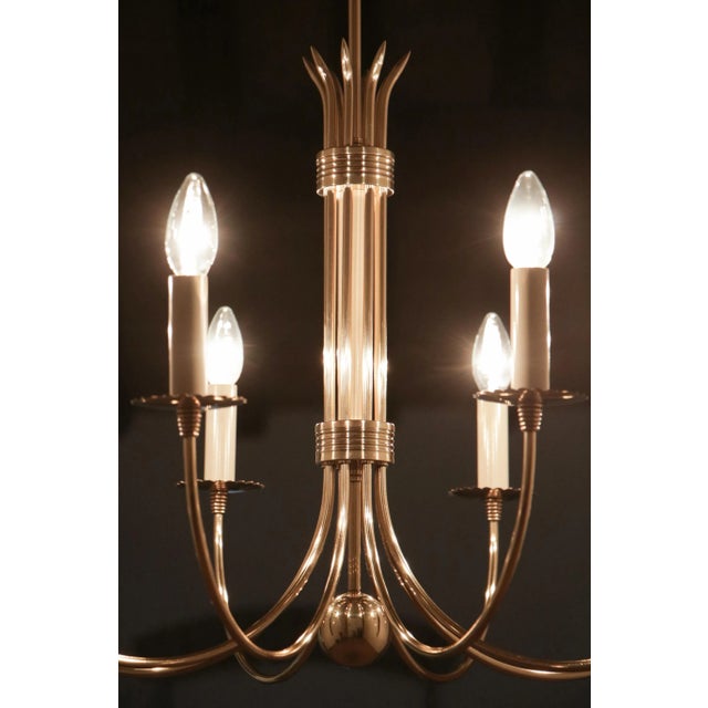 1940s Italian Mid-Century Chandelier by Guglielmo Ulrich, 1945s For Sale - Image 5 of 16