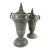 Global Views Italian Sage Green Large Terracotta Urns For Sale