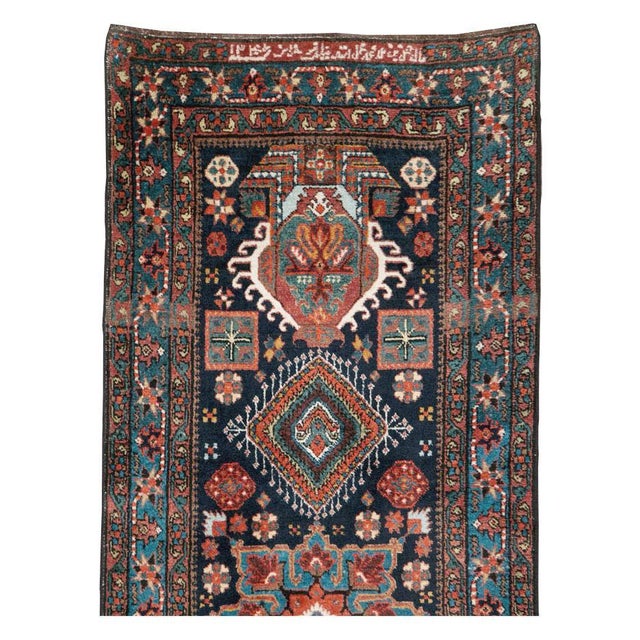 Tribal Galerie Shabab Collection Early 20th Century Persian Heriz Long Runner For Sale - Image 3 of 10