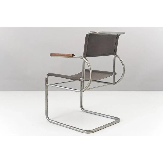 Bauhaus Cantilever Armchair, Netherlands, 1930s For Sale - Image 3 of 13