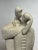 This is an abstract sculpture from Lineasette of Italy, it is a large figurine of a kissing couple. The piece measures...