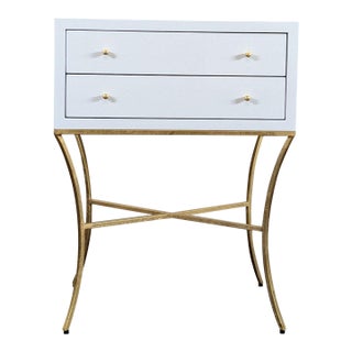 Worlds Away Lacquer End Table/Nightstand For Sale