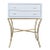 Worlds Away Lacquer End Table/Nightstand For Sale
