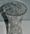 Antique Brilliant Heavy Hand Cut Lead Crystal Vase For Sale - Image 9 of 12