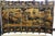 Large Chinoiserie 8-panel coromandel two sided lacquered wood room divider screen. One scenic side with landscapes,...