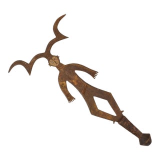 Early 20th Century Bangi Figural Prestige Knife Currency For Sale