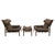 wonderful and very comfortable ‘Inca’ chairs and ottoman designed by Arne Norell, produced by Norell Möbel AB in Aneby,...