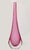 Mid-Century Modern 1960 Flavio Poli for Seguso Pink Murano Hand Blown Art Glass Vase Teardrop Shape For Sale - Image 3 of 14