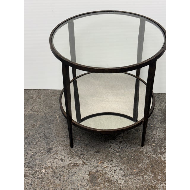 Brown Crate & Barrel Clairemont Side Tables, Pair For Sale - Image 8 of 12