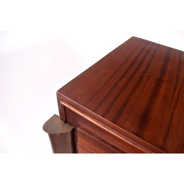 Impressive French sideboard by famous designer Jules Leleu, showing the quality of its time, 1930's. Consisting of four...