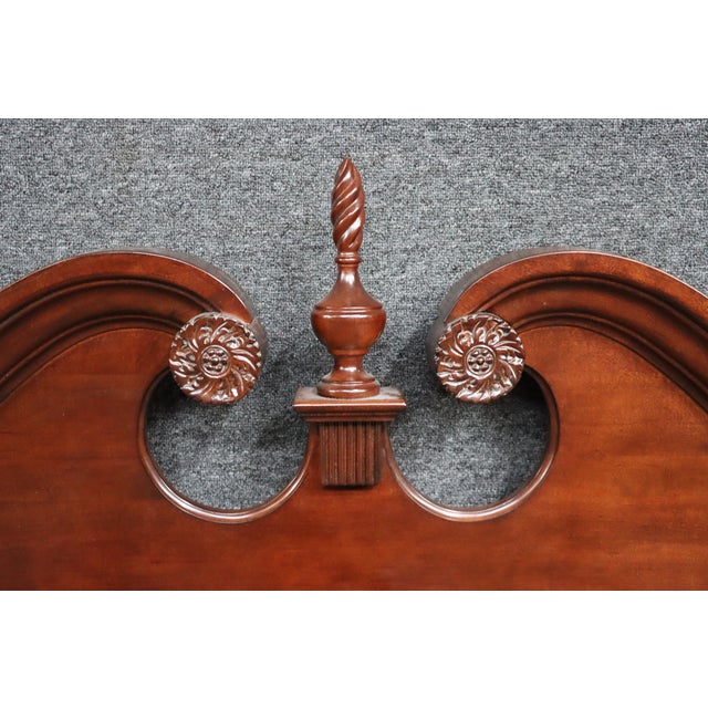 Kincaid Broken Arch & Finial Bed/Queen For Sale - Image 10 of 13