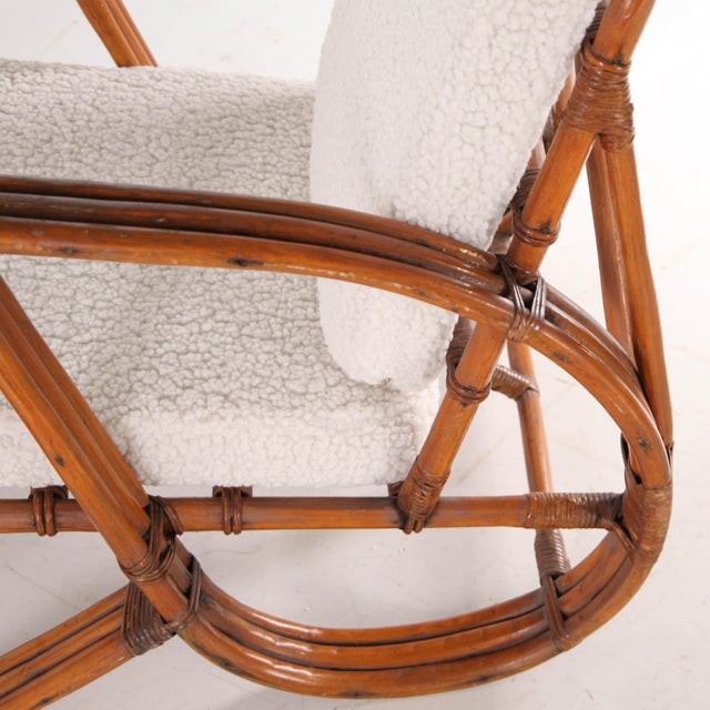 Pretzel Chair in Rattan, 1970s For Sale - Image 13 of 14