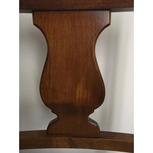 1970s Rustic Walnut Chairs, Italy, 1970s, Set of 6 For Sale - Image 5 of 16