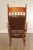 Mid Century Unusual High Back Sculpted Maple & Leather Arm Chair For Sale - Image 9 of 12