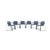 Model S320 Chairs in Blue Grey Fabric from Thonet, Set of 6 For Sale - Image 12 of 12