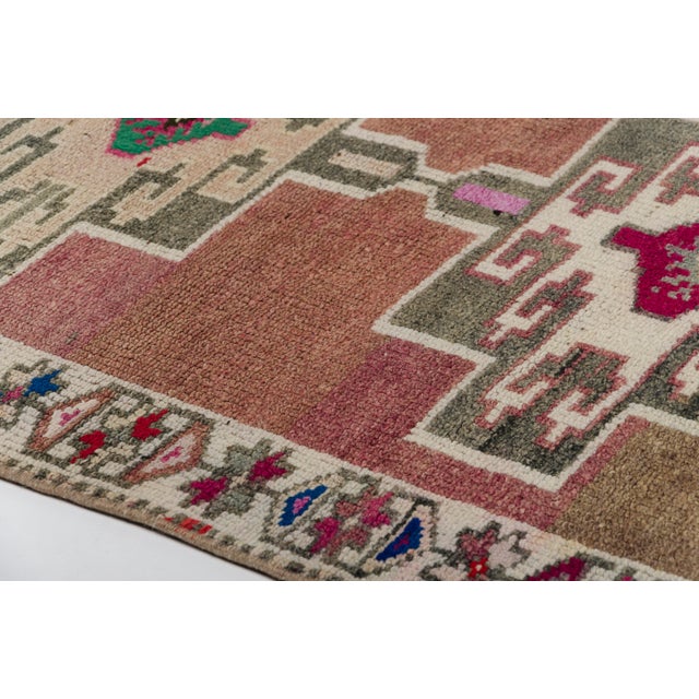 Oushak Vintage Anatolian Hallway Runner For Sale - Image 4 of 10