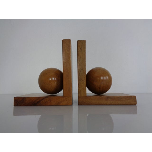 Vintage Wooden Bookends, Germany, 1950s, Set of 2 For Sale - Image 15 of 15