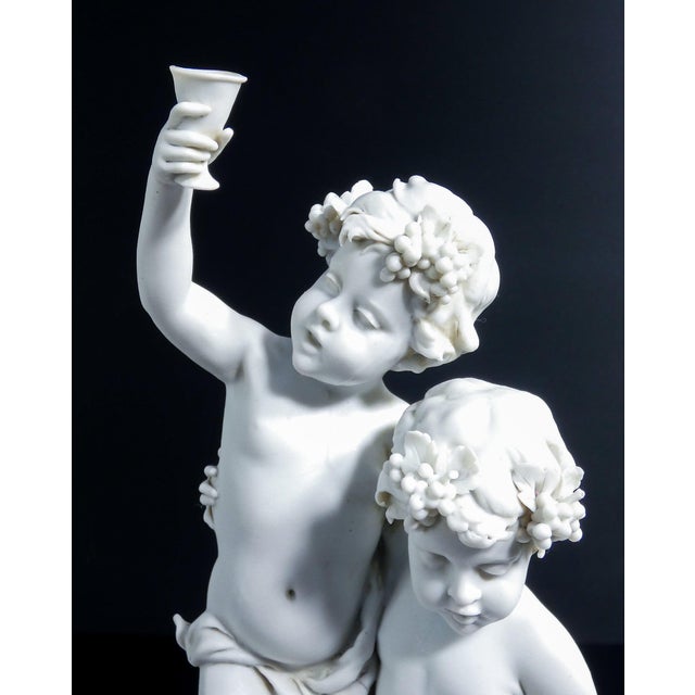 Biscuit Sculpture by Benacchio for Triad Bacchanalian Putti For Sale - Image 3 of 18