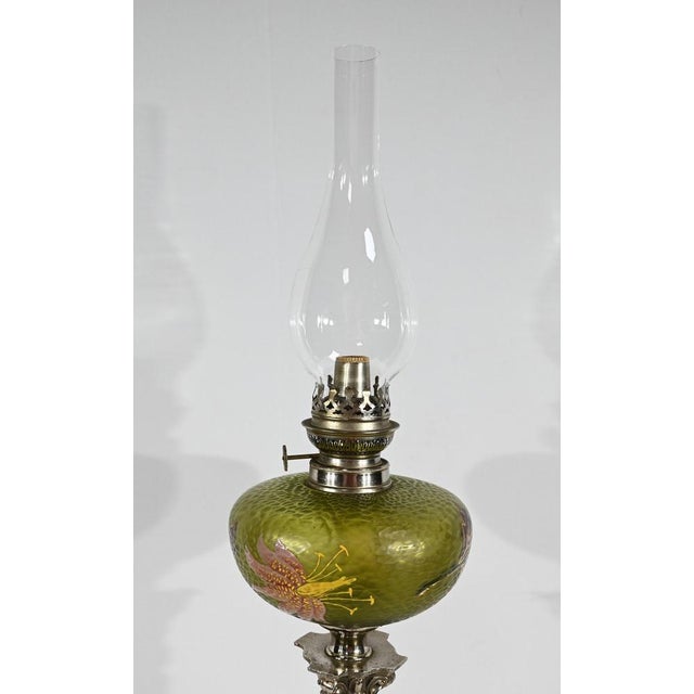 Art Nouveau Oil Lamp, 1900s For Sale - Image 4 of 18