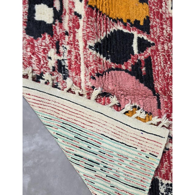 Authentic Handwoven Modern Wool Rug - 9.4 X 5.8 Ft For Sale In Cleveland - Image 6 of 8