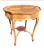Louis XV Style Marquetry and Carved Walnut and Mahogany Center Table with stretcher for greater stability. Intricate...