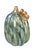 Teal Late 20th Century Art Glass Hand Blown Teal Blue & Gold Iridescent Decorative Pumpkin For Sale - Image 8 of 8